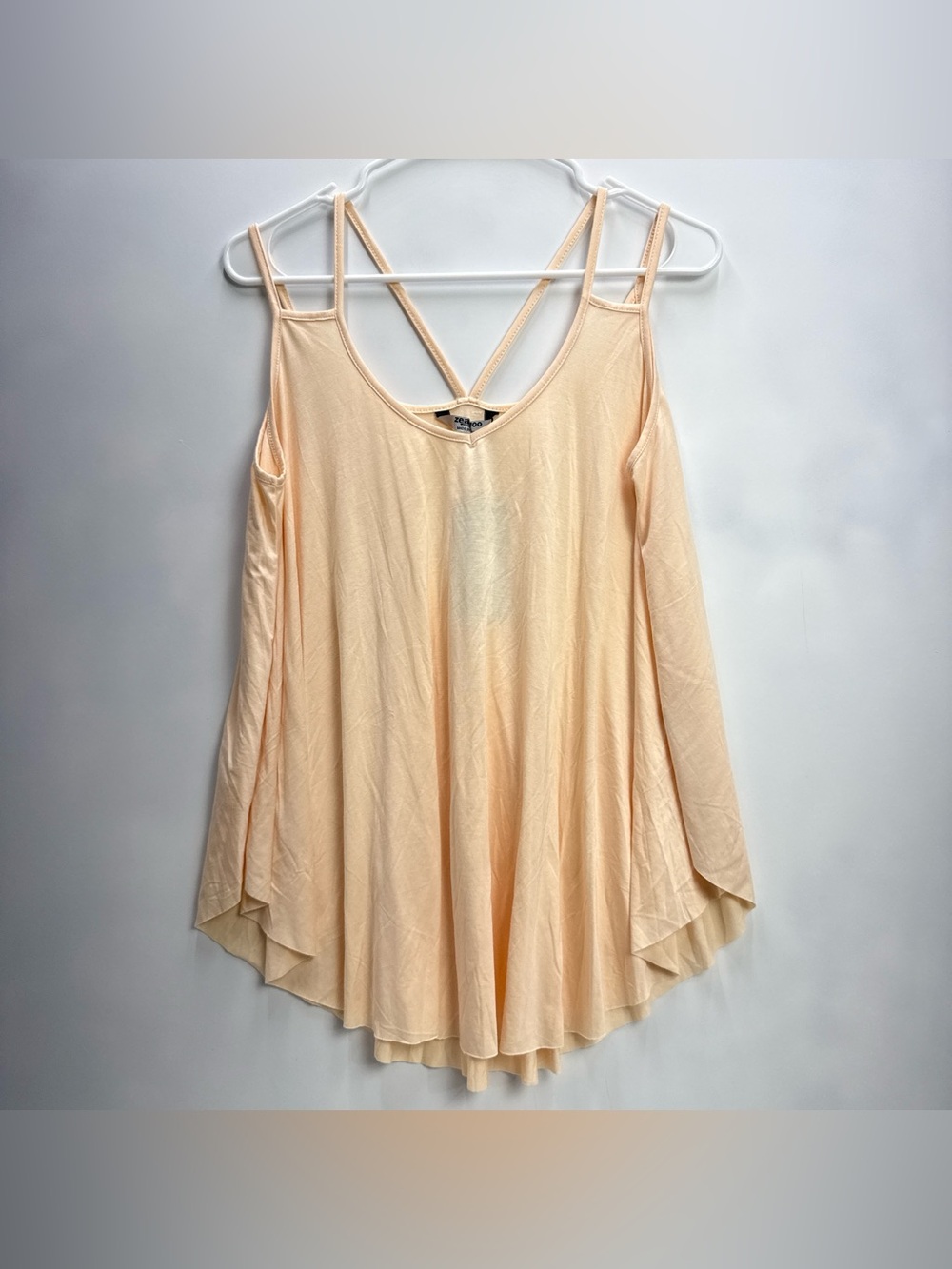 NWT Zeagoo Women’s Cream Flowy Tank Top